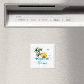 Florida Ocean Sunset Sailing Magnet (In Situ (Geschirrspüler))