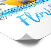 Florida Ocean Sunset Sailing Poster (Ecke)