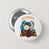 Florida Octopus Button (Vorne & Hinten)