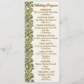 Florida Orange Blossom Florales Hochzeitsprogramm Programm (Vorderseite)