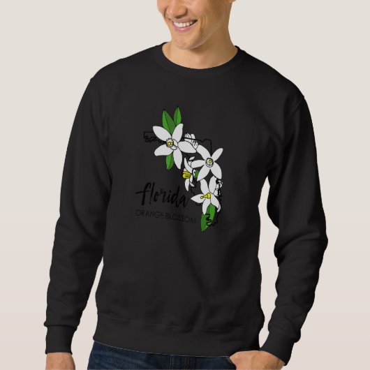 Florida Orange Blossom Flower Sweatshirt (Vorderseite)