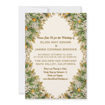Florida Orange Blossom Foto Hochzeitseinladung
