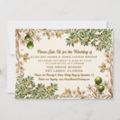 Florida Orange Blossom Hochzeitseinladung Save The Date (Vorderseite)