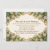 Florida Orange Blossom Hochzeitseinladung Save The Date (Vorderseite)