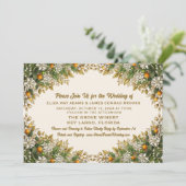 Florida Orange Blossom Hochzeitseinladung Save The Date (Stehend Vorderseite)