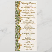 Florida Orange Blossom Hochzeitsprogrammkarte Programm (Vorderseite)