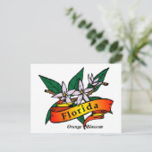 Florida Orange Blossom Postkarte (Stehend Vorderseite)