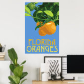 Florida Orange Fruit Poster 24 x 36 (Heimbüro)