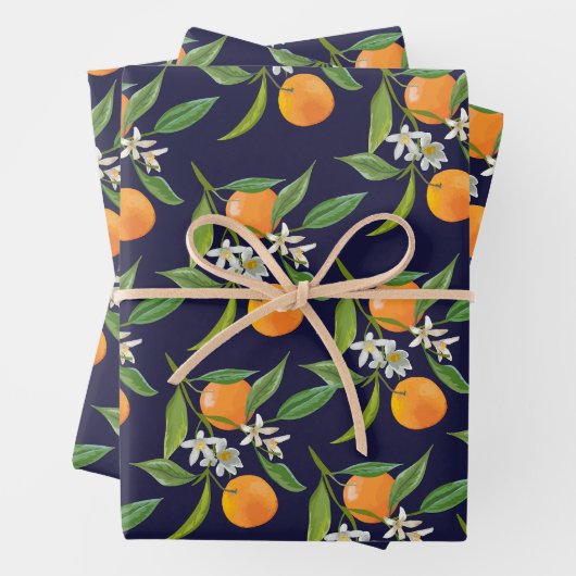 Florida Orange Geschenkpapier Set (Beispiel)