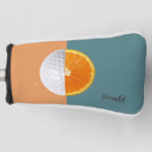Florida Orange Golf Ball Golf Head Cover Headcover (Vorderseite)