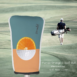 Florida Orange Golf Ball Golf Head Cover Headcover