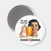 Florida Orange Juice Magnet (Vorderseite/Rückseite)