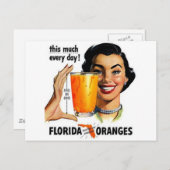 Florida Orange Juice Postkarte (Vorne/Hinten)