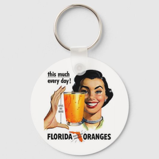 Florida Orange Juice Schlüsselanhänger (Vorderseite)