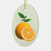 Florida-Orange Keramikornament (Links)