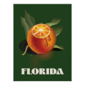 Florida Orange Reiseplakat Poster (Vorderseite)
