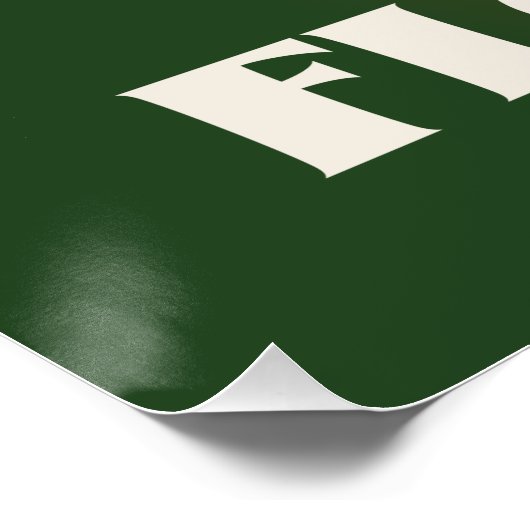 Florida Orange Reiseplakat Poster (Ecke)