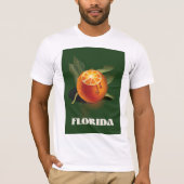 Florida Orange Reiseplakat T-Shirt (Vorderseite)