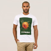 Florida Orange Reiseplakat T-Shirt (Vorne ganz)