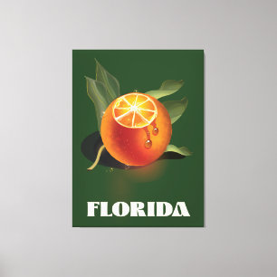 Florida Orange Reiseposter Leinwanddruck