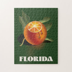 Florida Orange Reiseposter Puzzle