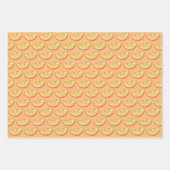 Florida Orange Slice Juice Glass OJ Citrus Fruit Geschenkpapier Set (Vorderseite 3)