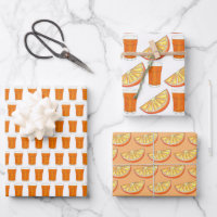 Florida Orange Slice Juice Glass OJ Citrus Fruit