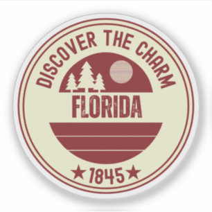 Florida Orangen - Souvenir des Citrus-Staates Aufkleber