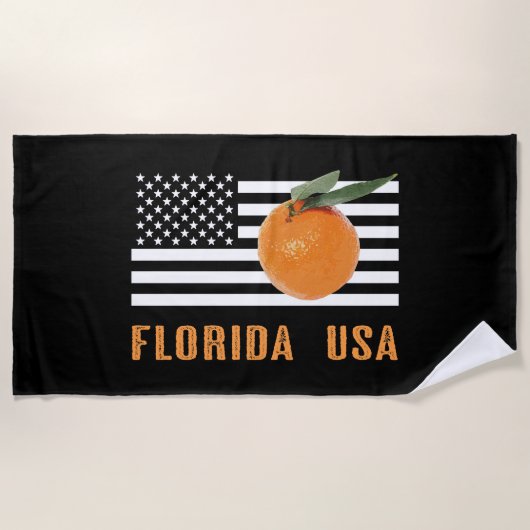 Florida-Orangen Strandtuch (Vorderseite)