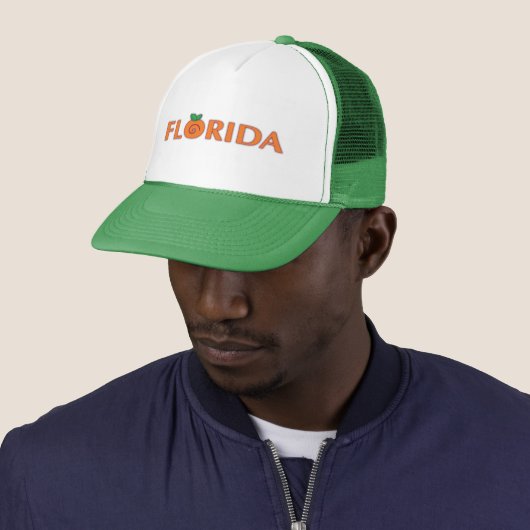 FLORIDA-Orangen-Text Truckerkappe (Beispiel)