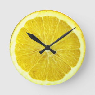 Florida-Orangen-Uhr Runde Wanduhr