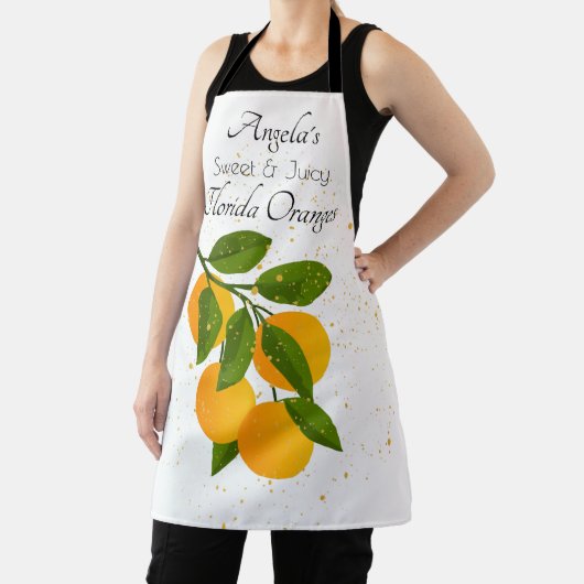 Florida Orangen Zitrusfrüchte Gemustert Schürze (InSitu)