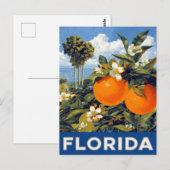Florida Oranges Vintage Travel Postkarte (Vorne/Hinten)