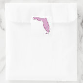 Florida Outline-Aufkleber Quadratischer Aufkleber (Tasche)