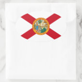 Florida Oval Flag Sticker (Tasche)