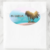 Florida Ovaler Aufkleber (Tasche)