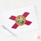 Florida Ovaler Aufkleber (Umschlag)