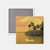 Florida Palm Tree Reverie Magnet (Vorderseite/Rückseite)