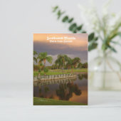 Florida Palm Tree Sunset Postcard Postkarte (Stehend Vorderseite)