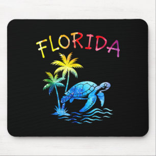 Florida Palme Baum Sonnenuntergang Meeresschildkrö Mousepad