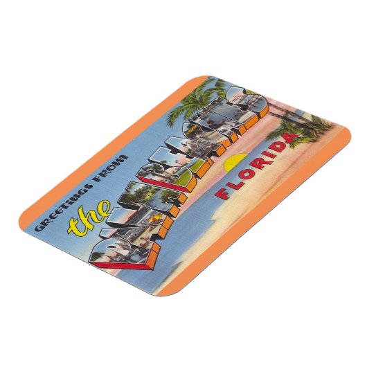 Florida, Palmenstrände Magnet (Linke Seite)