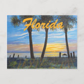 "FLORIDA PALMS SPRING BREAK POSTCARD " POSTKARTE (Vorderseite)