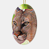 Florida-Panther Keramikornament (Links)