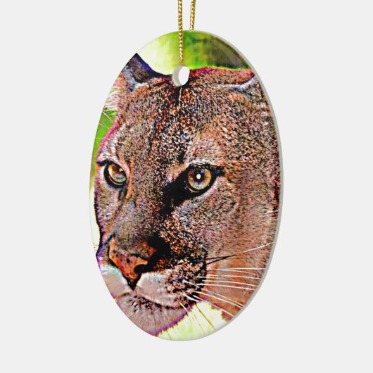 Florida-Panther Keramikornament (Links)