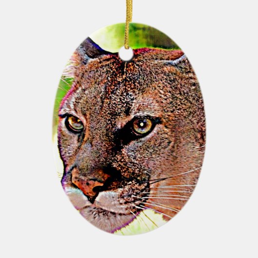 Florida-Panther Keramikornament (Vorne)