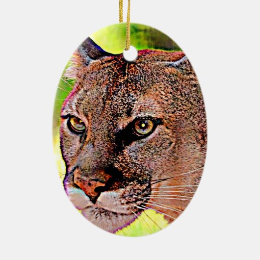 Florida-Panther Keramikornament (Hinten)