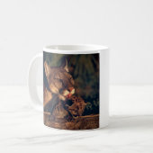 Florida panther leckend cub kaffeetasse (Vorderseite Links)