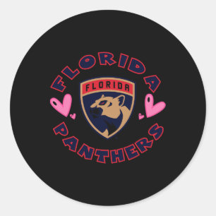 Florida Panthers Valentine-Herzen Nhl Offiziell L Runder Aufkleber