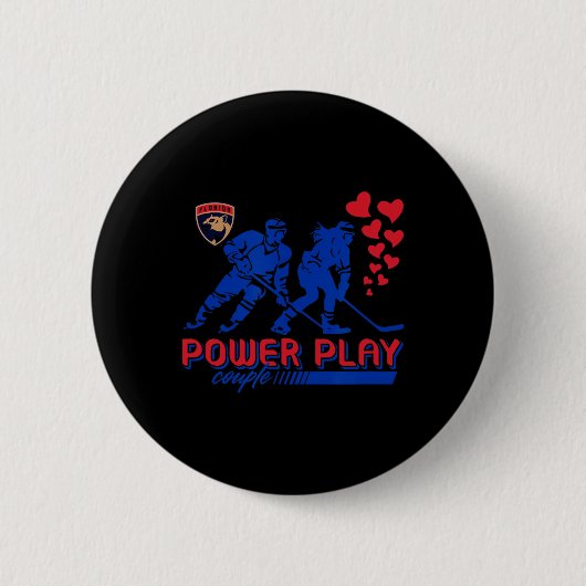 Florida Panthers Valentine Power Play Paar Nhl Button (Vorderseite)