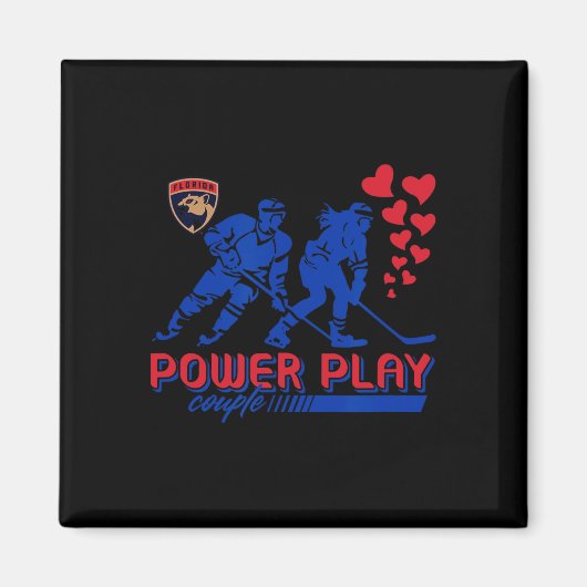 Florida Panthers Valentine Power Play Paar Nhl Magnet (Vorne)